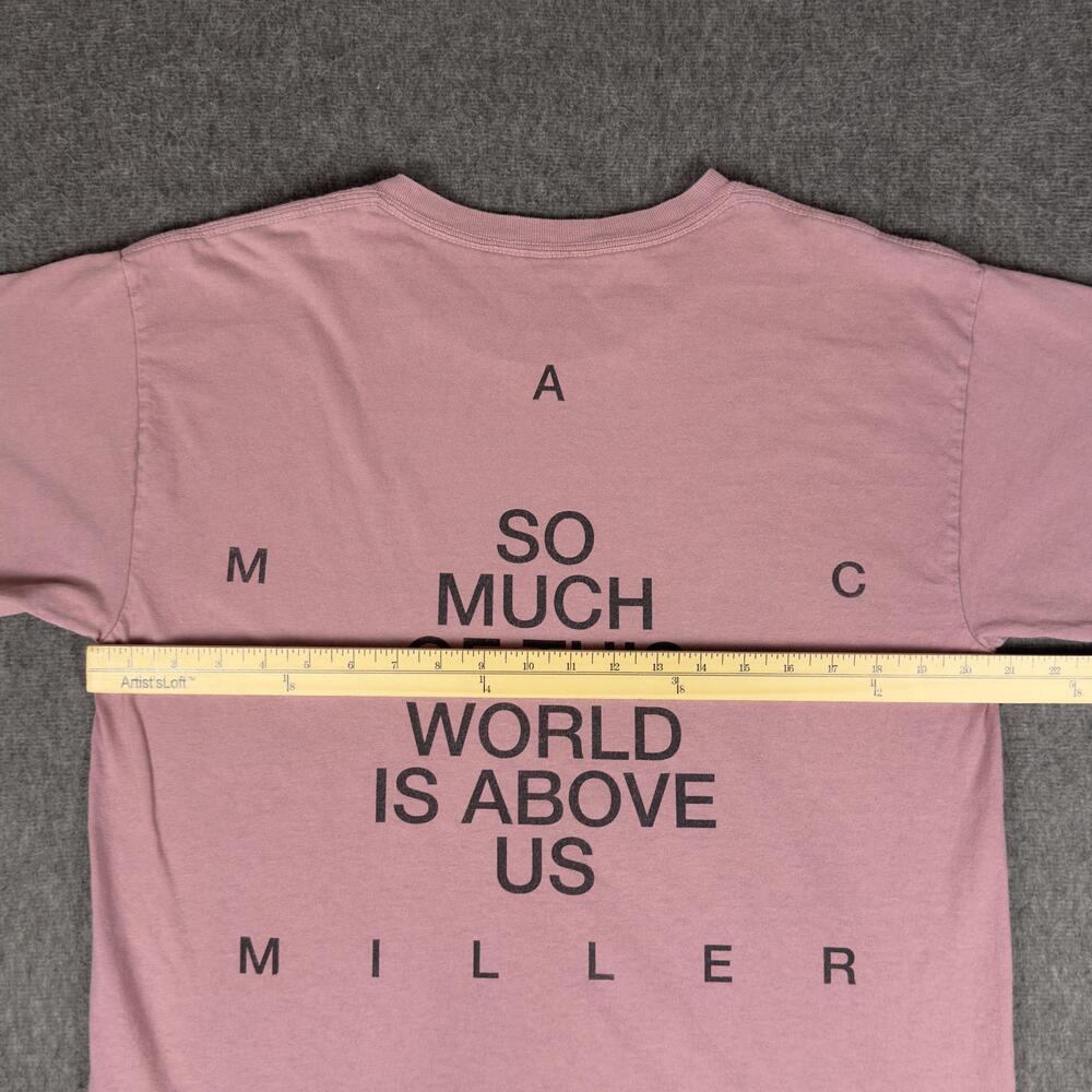 Mac Miller Shirt Mens Large Pink So Much Of This World Lyric Graphic Tee T-Shirt - Picture 5 of 8